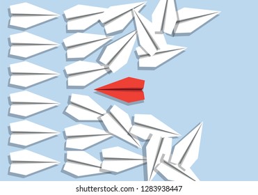origami to illustrate the concept of the only against all with a frontal offensive and the victorious destruction of enemy troops