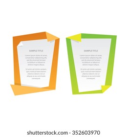 Origami Information Banners