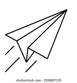 Origami Line Vector Icon easily modified

