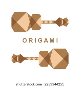 diseño de logotipo de origami ilustración de símbolo de icono