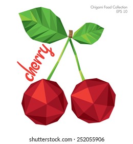 origami (low poly) cherry