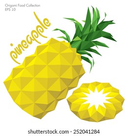 origami (low poly) pineapple