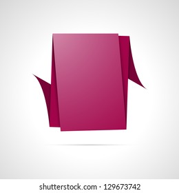 Origami modern style blank template ready for your text / origami template