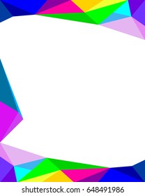 Origami mosaic frame
