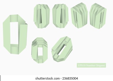 origami number zero