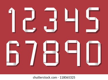 Origami numbers set