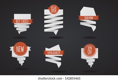 Origami offer label set 