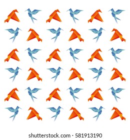 origami paper art icon vector illustration graphic design