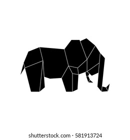 origami paper art icon vector illustration graphic design