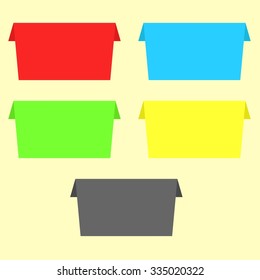 Origami paper banner