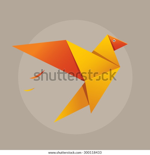 Origami Paper Bird Vector Bird Can Stock Vector Royalty