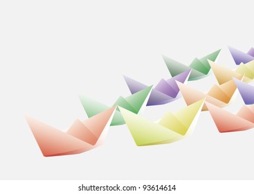  origami paper boats