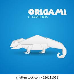 origami paper chamelion