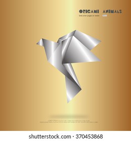 Origami Paper Collection, vector illustration.
