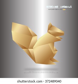 Origami Paper Collection, vector illustration.