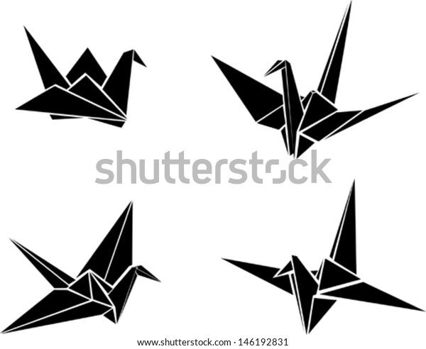 Origami paper\
cranes