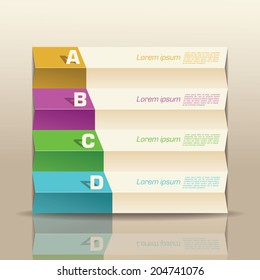 origami paper graph infographic