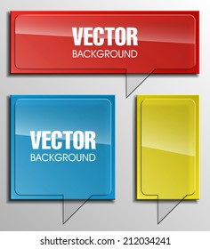 Origami paper infographic colorful banners set. Design shape. Vector label tag.