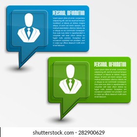 Origami paper infographic colorful banners set. Annotation ribbon. Design shape. Vector label tag. 