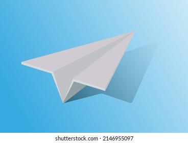 Origami paper plane icon. Sign and symbol vector illustration.
