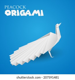 origami peacock