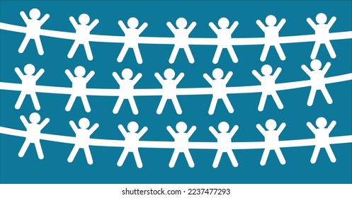 
origami people icon, vector illustration 