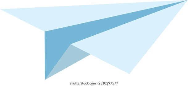 Ícone de cor do plano de origami. Mensagem em papel voador