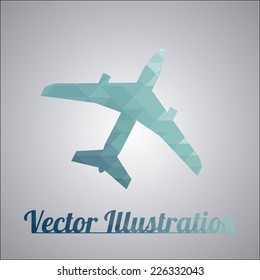 Origami plane over gradient background