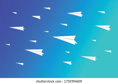 Origami Plane, suitable for wallpaper