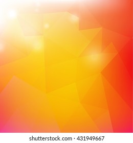 Origami Poster, Isolated on Transparent Background, Vector Illustration