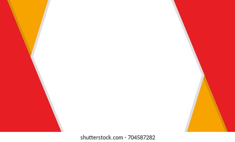 Origami red and yellow vector background. Free space for text