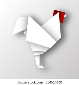 origami rooster