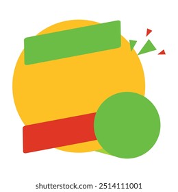 Origami sale banner label badge blank design template