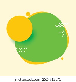 Origami sale banner label badge blank design template.