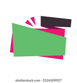 Origami sale banner, label, discount, badge icon