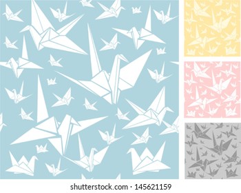 Origami seamless pattern