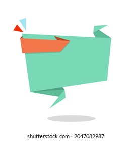 Origami-Form-Banner-Vorlage, perfekt für Flyer-Designs, Präsentationen oder mehr