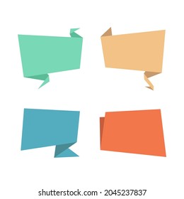 origami shape vector, good for flyer template, or presentation