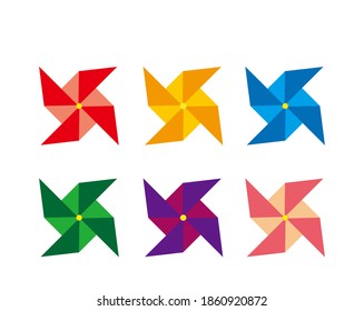 Origami shuriken vector illustration. Boys' Festival. Children's Day.