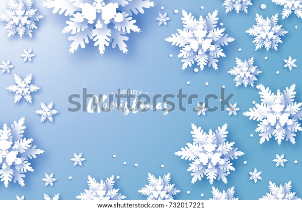 Immagine Vettoriale Stock 732017221 A Tema Origami Nevicate