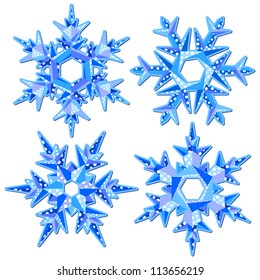 Origami snowflakes