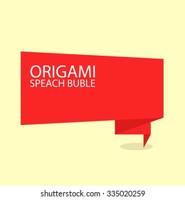 Origami Speach Buble