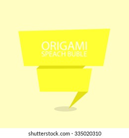 Origami speach buble