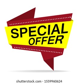 Special Offer Banner Vector Format Stock Vector (Royalty Free) 717480880