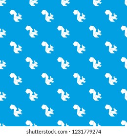 Origami squirrel pattern vector seamless blue repeat for any use