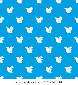 Origami squirrel pattern vector seamless blue repeat for any use