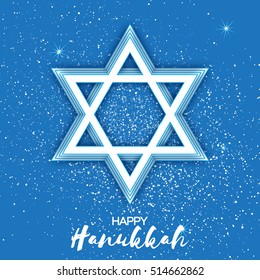 Origami Star of David. Happy Hanukkah.