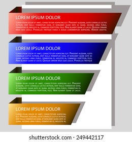 origami style 3d infographic elements vector on white paper, origami style 3d infographic design template vector, spares for infographic vector