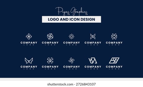 Designs de logotipo angular estilo origami