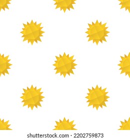 Origami sun pattern seamless background texture repeat wallpaper geometric vector